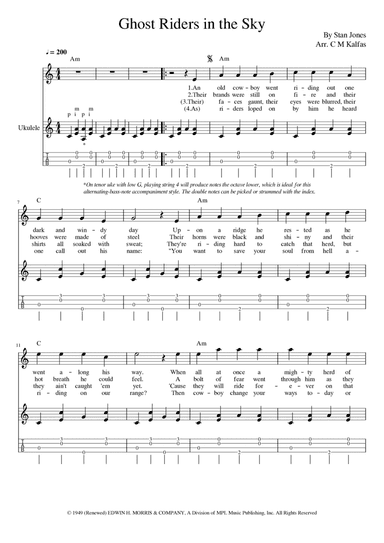 (ghost) Riders In The Sky (a Cowboy Legend) (arr. Christy Kalfas)
