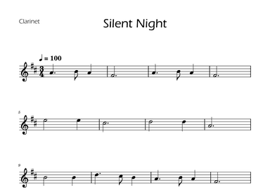 Silent Night - Clarinet Solo (arr. Ygor Nunes)