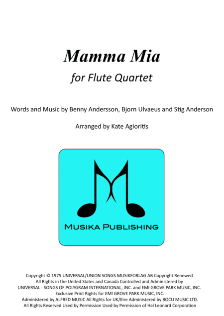 Mamma Mia (arr. Kate Agioritis)