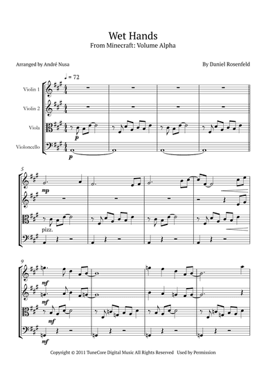 Wet Hands (arr. André Nusa)
