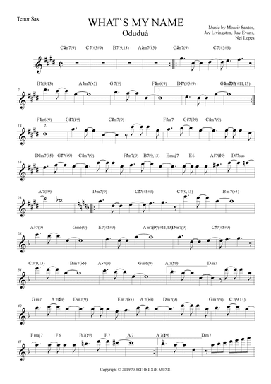 What's My Name (arr. The Sheet Music Library)