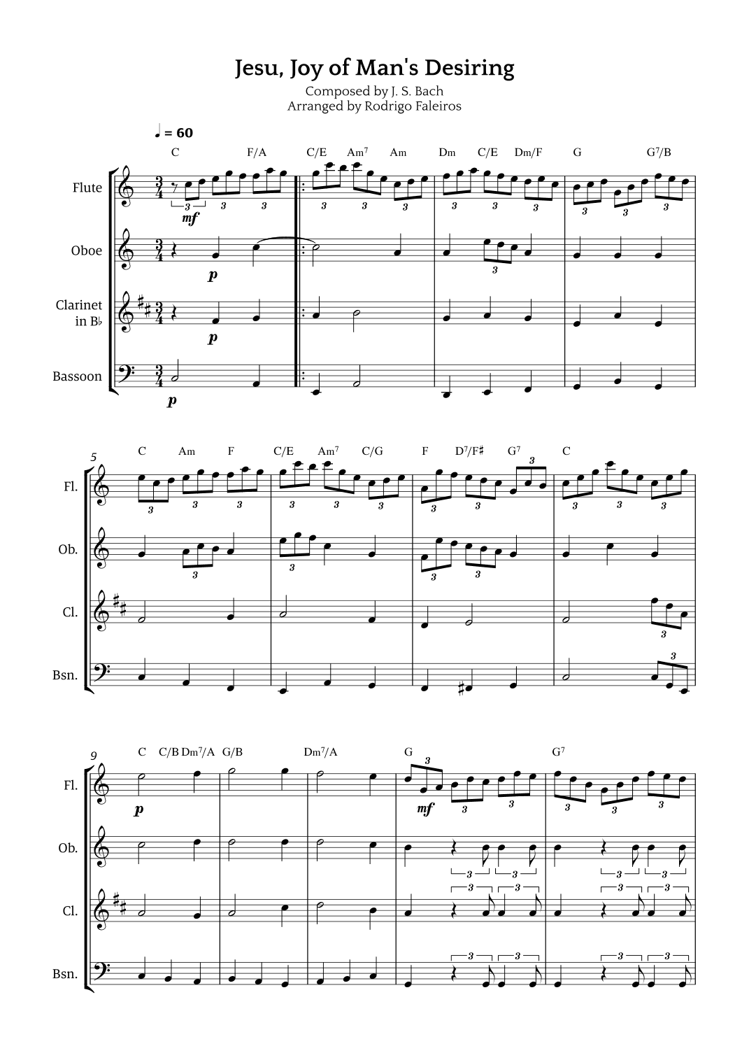 Jesu, Joy of Man's Desiring (arr. Rodrigo Faleiros)