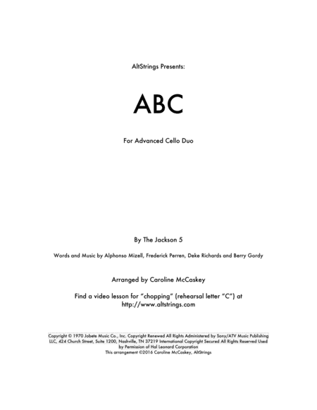 ABC (arr. Caroline McCaskey)