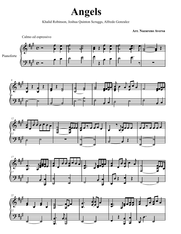 Angels (arr. Nazareno Aversa)