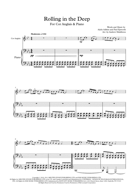 Rolling In The Deep (arr. Andrew Middleton)