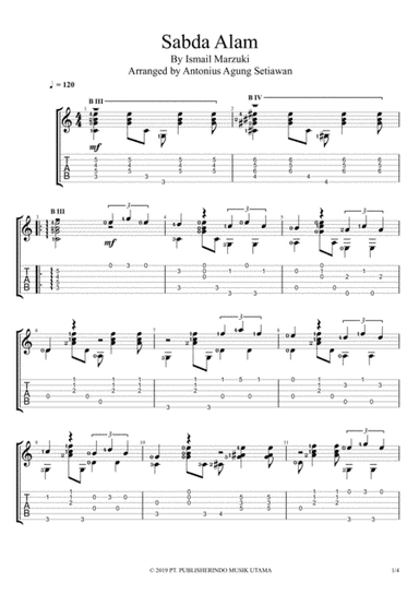 Sabda Alam (arr. Antonius Agung Setiawan)