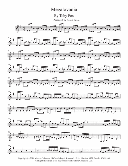 MEGALOVANIA (from Undertale) (arr. Kevin Busse)