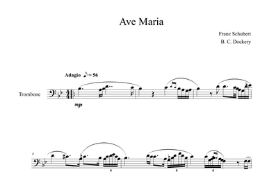 Ave Maria (Trombone Solo) (arr. B. C. Dockery)