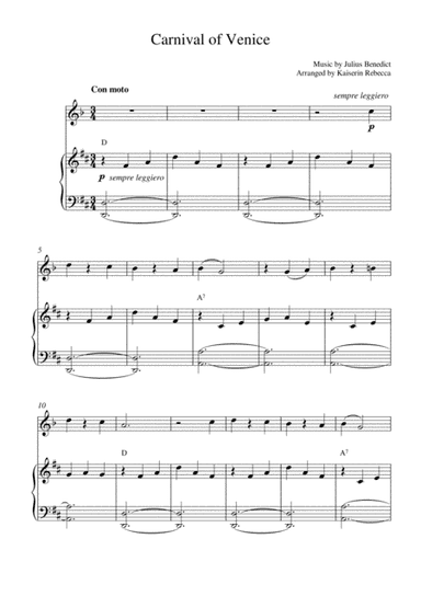 Carnival of Venice (arr. Kaiserin Rebecca)
