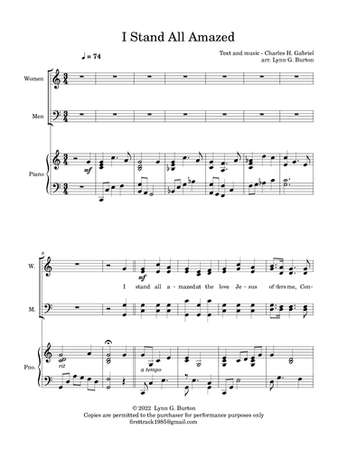 I Stand All Amazed (arr. Lynn G. Burton)