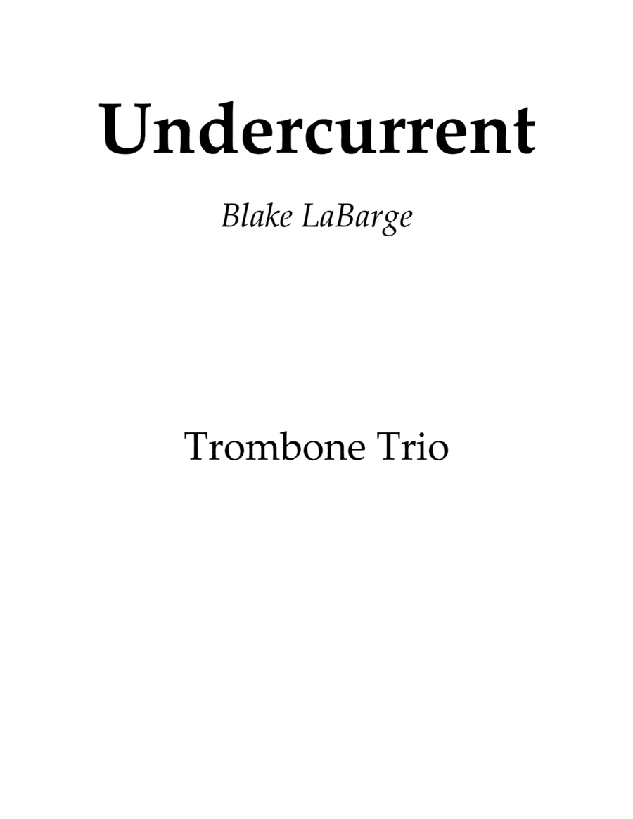 Undercurrent - Trombone Trio
