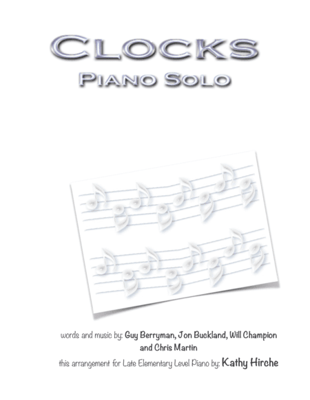 Clocks (arr. Kathy Hirche)