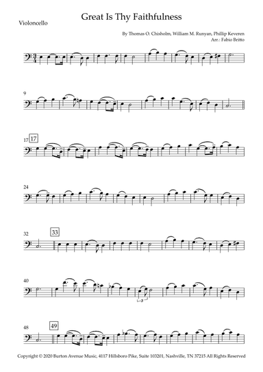 Great Is Thy Faithfulness (arr. Fabio Britto)