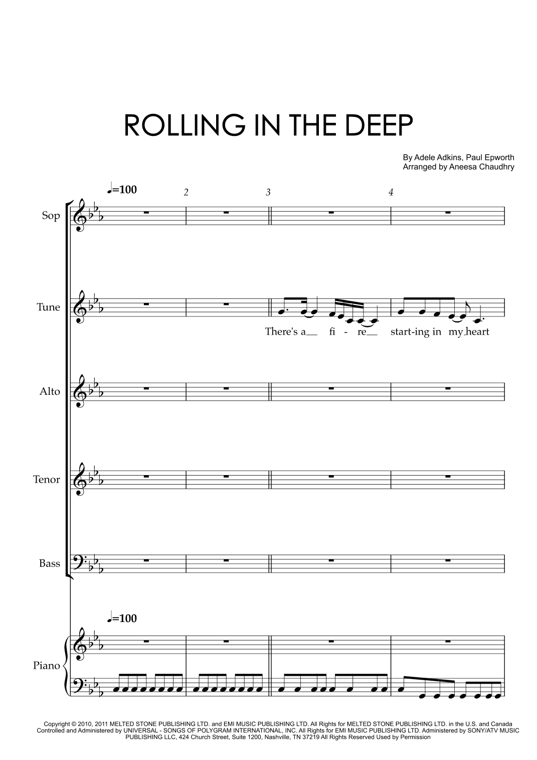 Rolling In The Deep (arr. Aneesa Chaudhry)