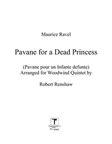Pavane for a Dead Princess (Pavane Pour Une Infante Defunte) (arr. Robert Renshaw)