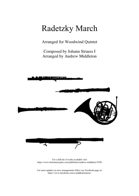 Radetzky March arranged for Woodwind Quintet (arr. Andrew Middleton)