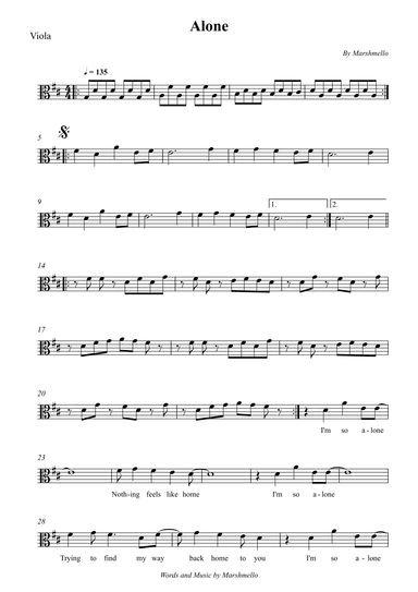 Alone (arr. Wesley S. SIlva)