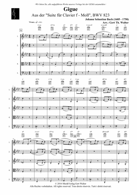 Gigue (arr. Gert Th. Walter)