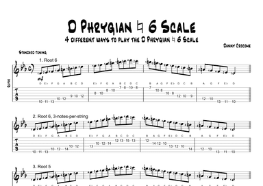 D Phrygian Natural 6 Scale (4 Ways to Play)