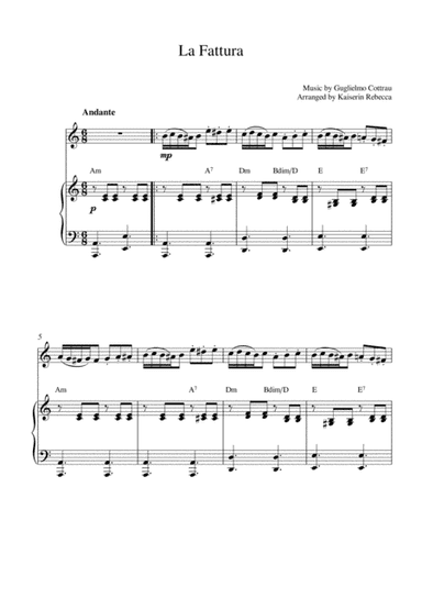 La Fattura (arr. Kaiserin Rebecca)