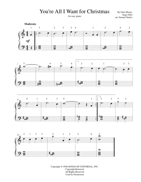 You're All I Want For Christmas (arr. Samuel Stokes)