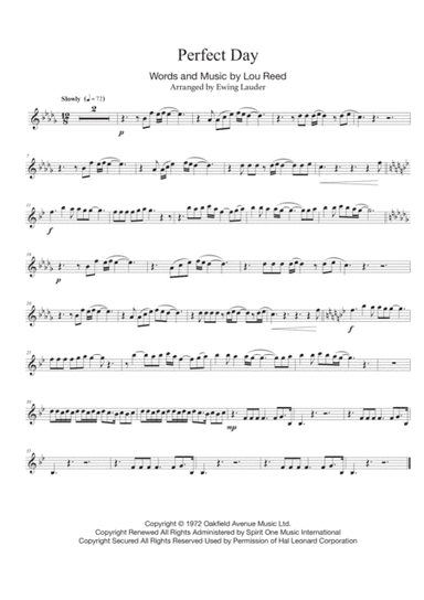Perfect Day (arr. Ewing Lauder)