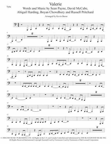 Valerie (arr. Kevin Busse)