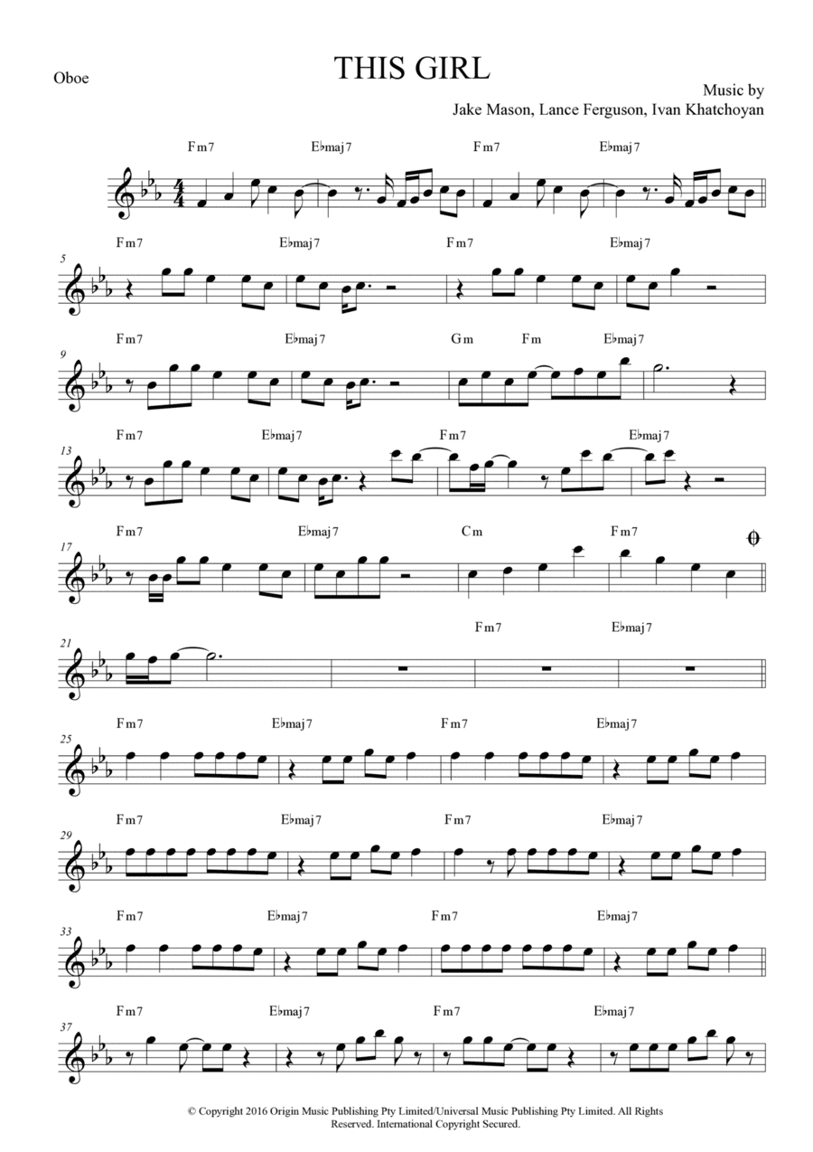 This Girl (arr. Anderson Quevedo)