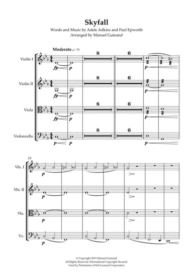 Skyfall (arr. Manuel Guinand)
