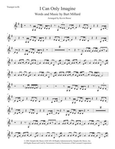 I Can Only Imagine (arr. Kevin Busse)