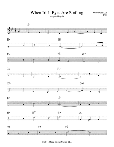 When Irish Eyes Are Smiling (arr. Mark Huxhold)