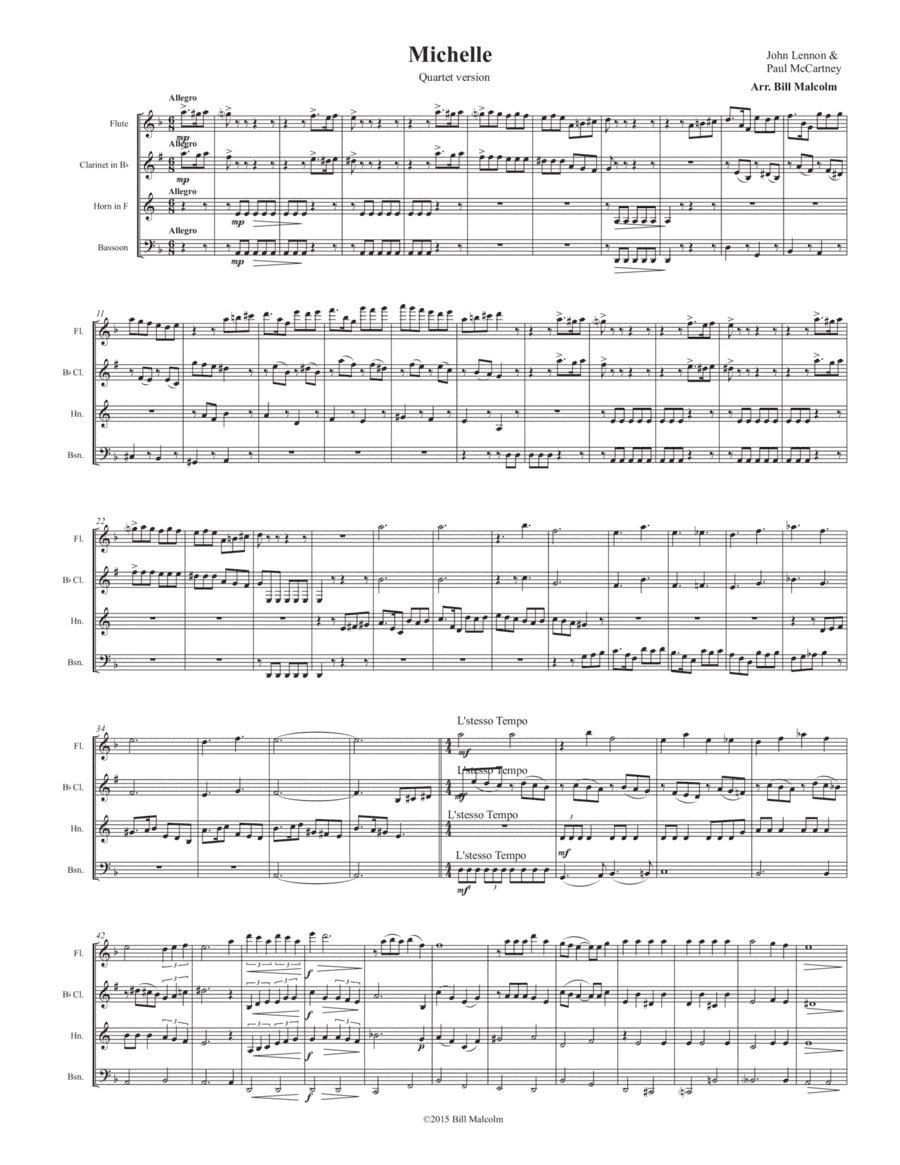 Michelle (arr. Bill Malcolm)