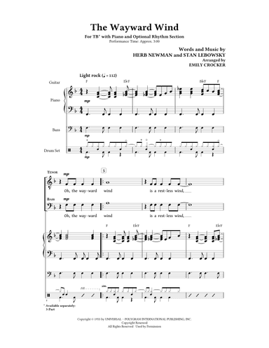 The Wayward Wind (arr. Emily Crocker)