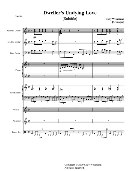 Dweller's Undying Love (Scenes from Before It Happens)