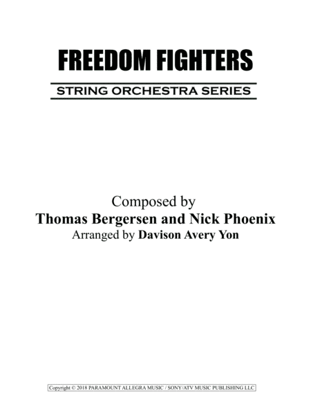 Freedom Fighters (arr. Davison Yon)