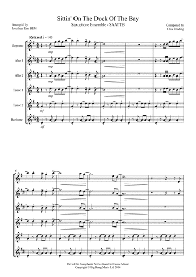 (Sittin' On) The Dock Of The Bay (arr. Jonathan Eno BEM)
