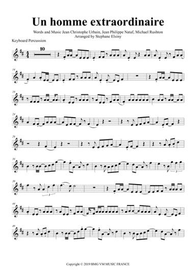 Un Homme Extraordinaire (arr. Stephane ELSINY)