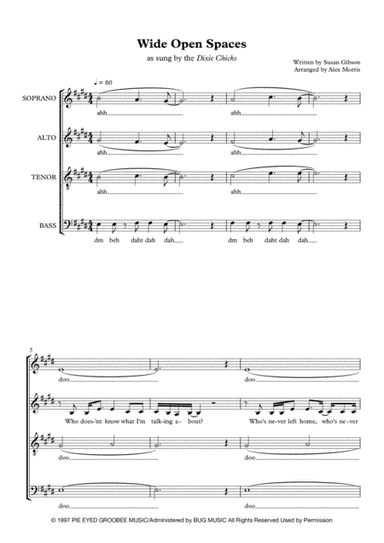 Wide Open Spaces (arr. Alex Morris)