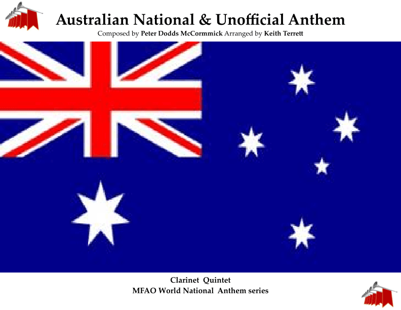 Australian National Anthem & Waltzing Matilda for Clarinet Quintet (National Anthem Series) (arr. Keith Terrett)