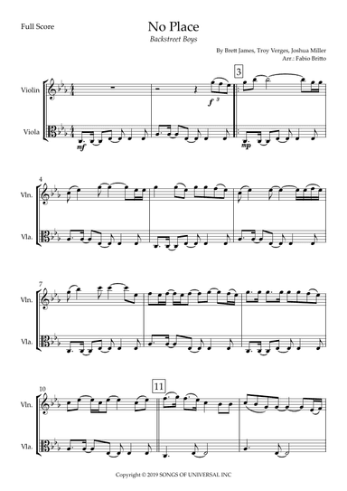 No Place (arr. Fabio Britto)