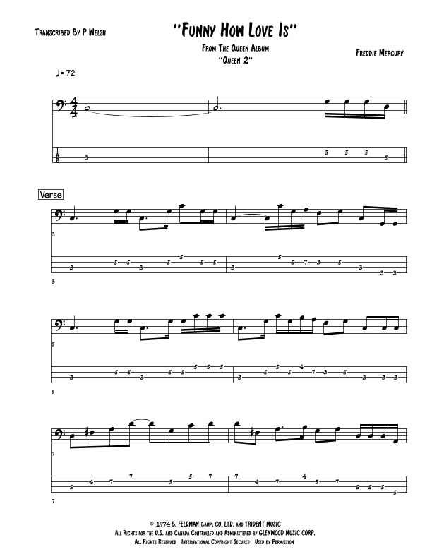 Funny How Love Is (arr. P Welsh)