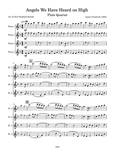 Angels We Have Heard on High (arr. Eric Bingham-Kumpf)