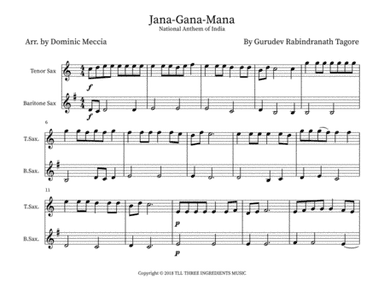 Jana Gana Mana (arr. Dominic Meccia)