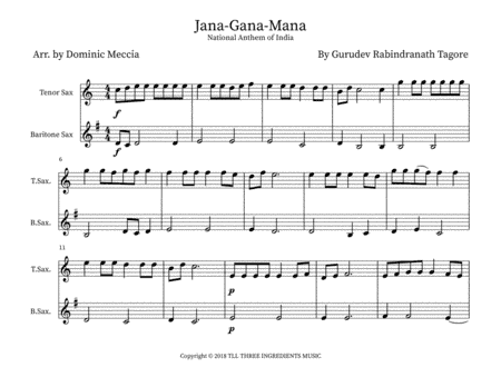 Jana Gana Mana (arr. Dominic Meccia)