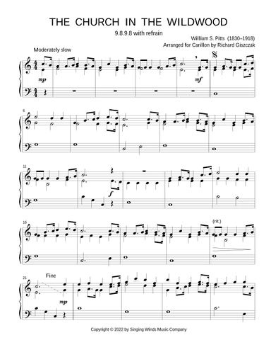 The Church in the Wildwood (arr. Richard Giszczak)