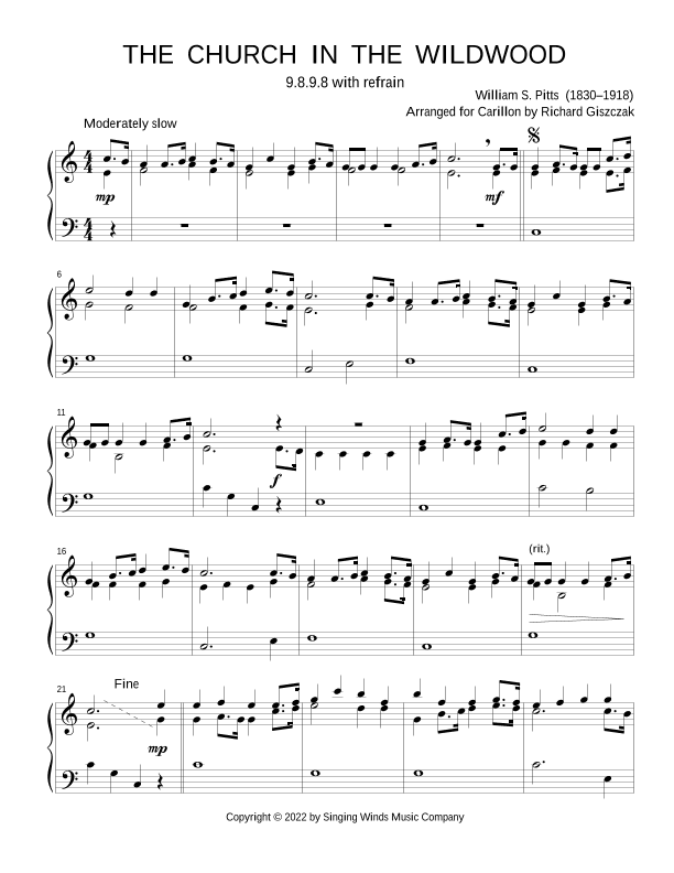 The Church in the Wildwood (arr. Richard Giszczak)