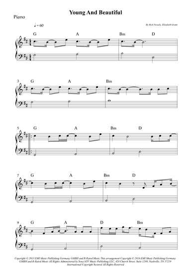 Young And Beautiful (arr. Wesley S. SIlva)