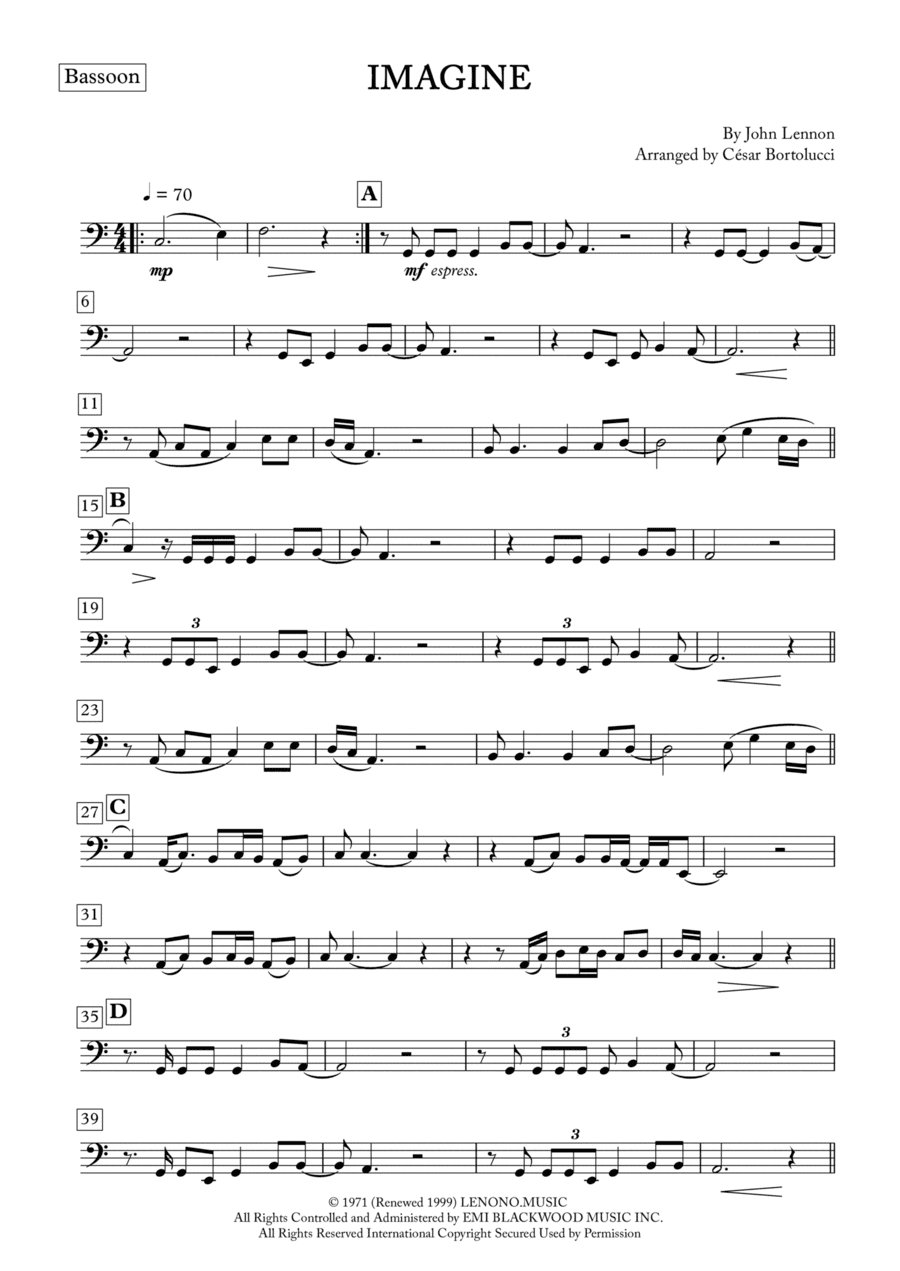 Imagine (arr. ACT Bortolucci)
