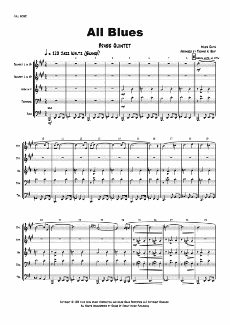 All Blues (arr. Thomas H. Graf)