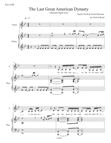 The Last Great American Dynasty (arr. Kelvin Reed)